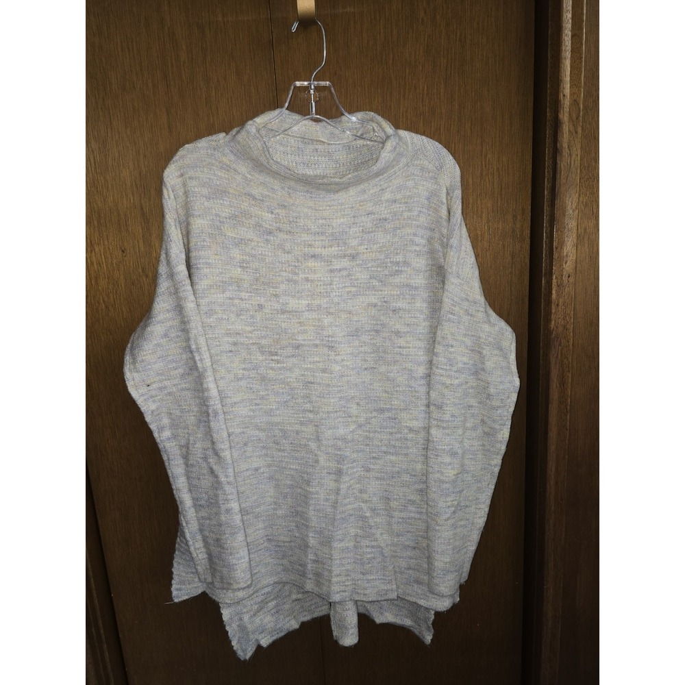 Mystree Anthropologie Long Sleeve Pullover Sweater White Grey Multicolor Size L